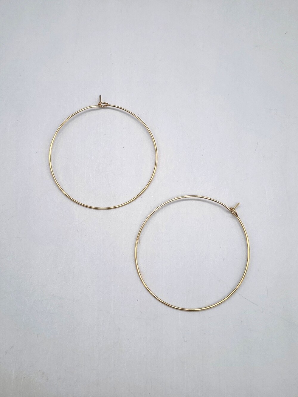 Madewell Demi Fine 14k Gold-Plated Large Hoop Earrings